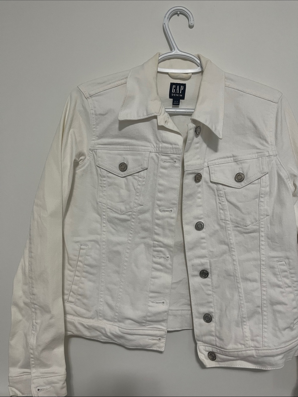 GAP White Denim Jacket